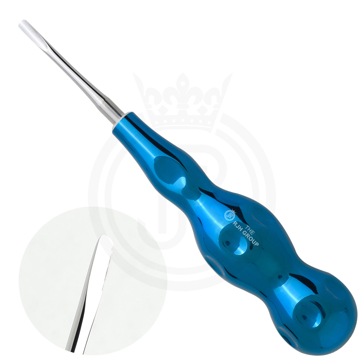 Dental Flat Elevator Titanium Blue Single Flat