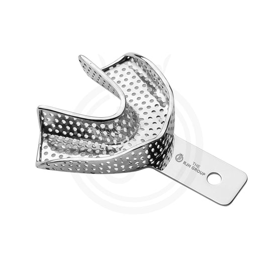Perforated dental impression tray