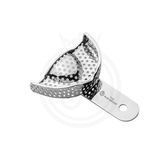 Perforated dental impression tray