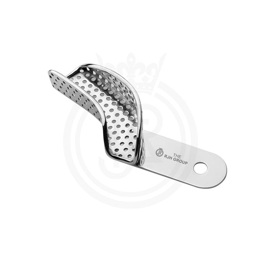 Perforated dental impression tray