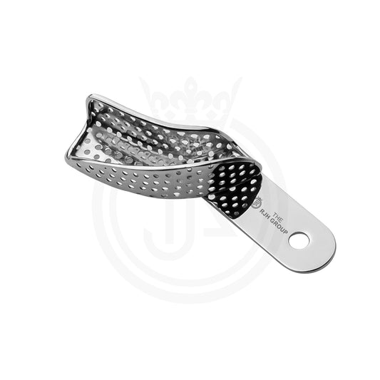 Perforated dental impression tray