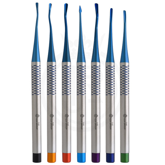 7 Pcs Dental PDL Luxating Tooth Extraction Root Elevator Oral Surgery
