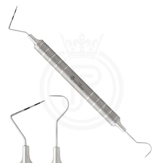 Gracey Dental Curette with a Stainless Steel Handle.