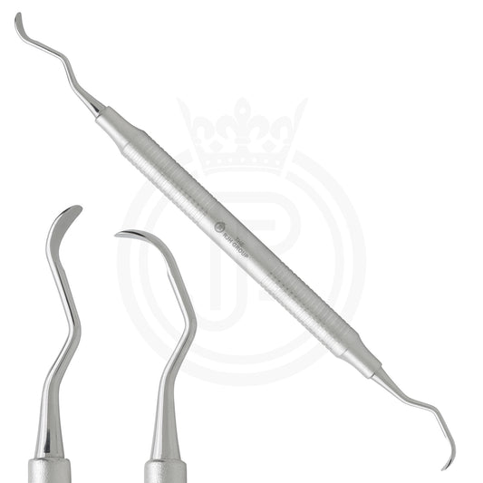 Gracey Dental Curette with a Stainless Steel Handle.
